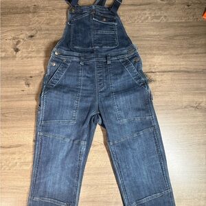 Duluth Trading Dark Denim Double Knee Jean Overalls XS  Short